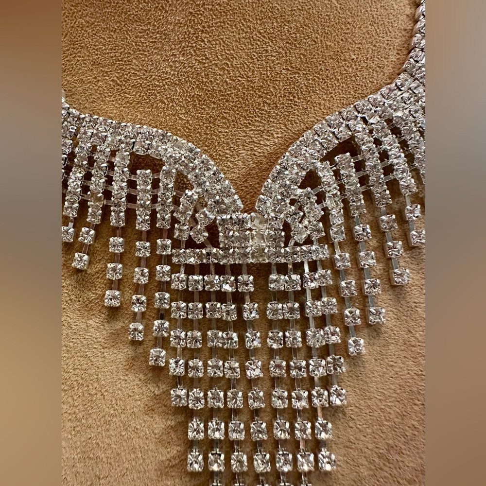 Rhinestone Statement Necklace Set - image 4